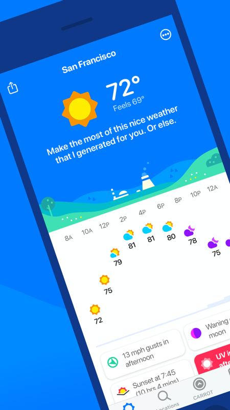 CARROTWeather免费版下载_CARROTWeather手机版app下载v5.4.5 安卓版 运行截图4