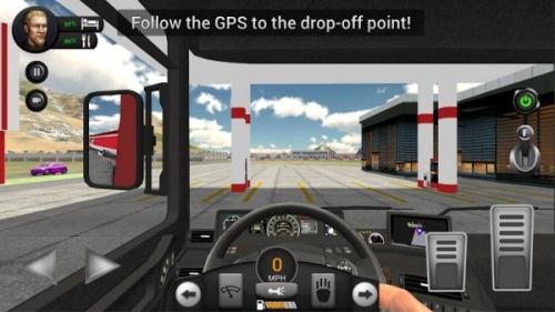 真实卡车驾驶模拟器游戏安装包下载_真实卡车驾驶模拟器免费版下载v2.0 安卓版 运行截图1