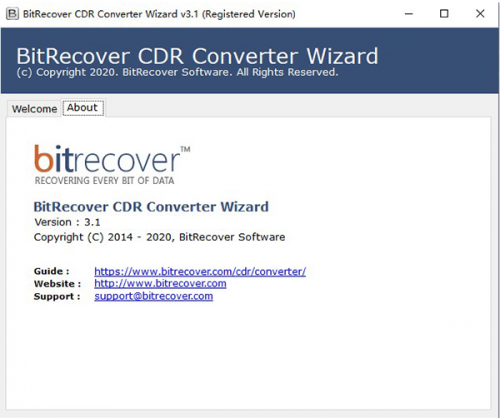 BitRecover CDR File Converter免安装版下载_BitRecover CDR File Converter(cdr文件转换器) v3.1 中文版下载 运行截图1