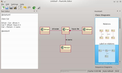 PlantUML QEditor中文版下载_PlantUML QEditor(PlantUML编辑器) v1.2.0 最新版下载 运行截图1