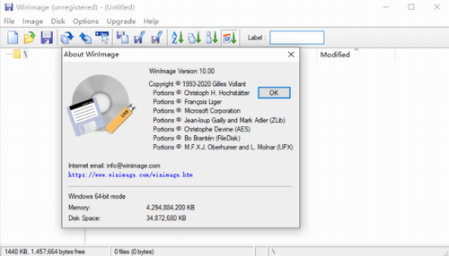 winimage免费版下载_winimage(img镜像管理工具) v9.0 绿色版下载 运行截图1