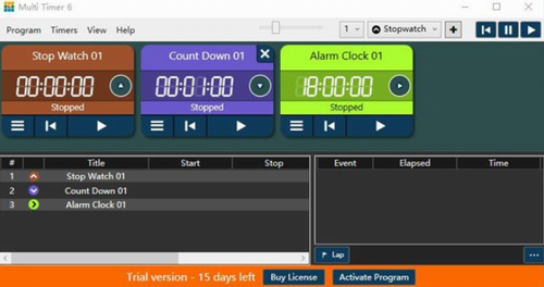 Programming Multi Timer中文版下载_Programming Multi Timer(多功能计时器) v6.8.4 官网版下载 运行截图1