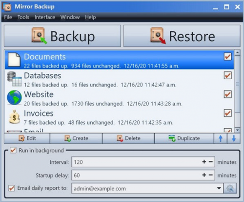 Mirror Backup下载_Mirror Backup(镜像备份软件) v1.1 绿色版下载 运行截图1