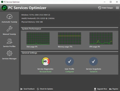 PC Services Optimizer最新版下载_PC Services Optimizer(PC服务优化器) v4.0.104 中文版下载 运行截图1