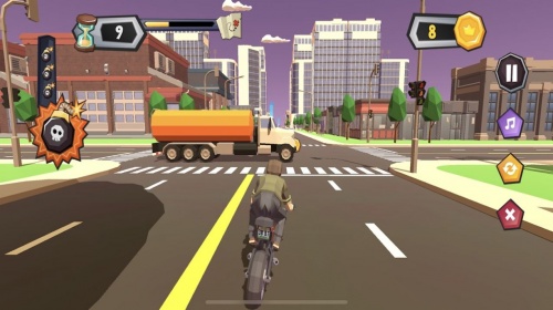 混乱交通摩托车骑士游戏下载_混乱交通摩托车骑士最新版下载v1.0 安卓版 运行截图3