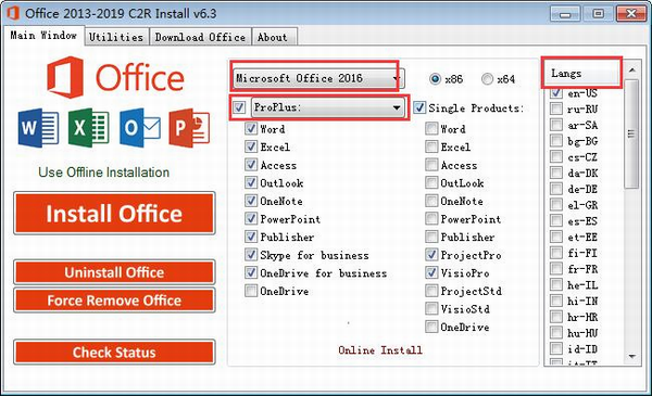 downloading Office 2013-2021 C2R Install v7.6.2