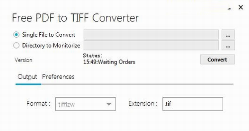 Free PDF to TIFF Converter中文版下载_Free PDF to TIFF Converter(PDF转TIFF转换器） v1.0 免费版下载 运行截图1