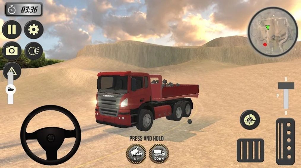 矿山采石场卡车模拟器手机版下载_矿山采石场卡车模拟器游戏下载v1.0 安卓版 运行截图1