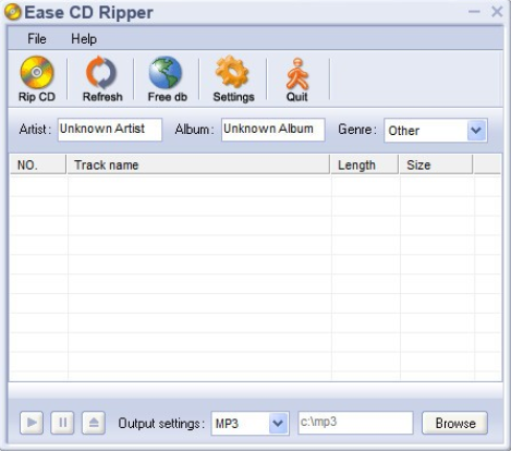Ease CD Ripper最新版下载_Ease CD Ripper(CD翻录工具) v1.60 官网版下载 运行截图1
