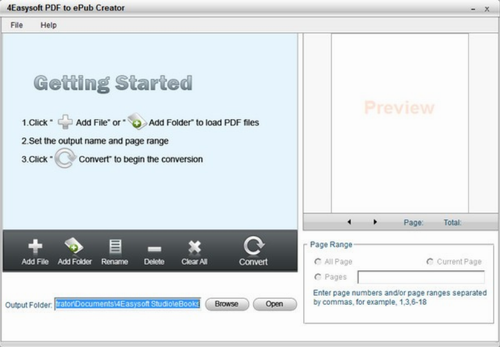 4Easysoft PDF to ePub Creator官网版下载_4Easysoft PDF to ePub Creator(PDF转ePub转换器) v3.0.12 中文版下载 运行截图1