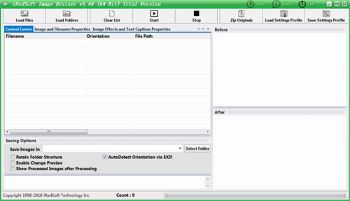 iRedSoft Image Resizer中文版下载_iRedSoft Image Resizer(图片尺寸修改软件) v5.4 免费版下载 运行截图1