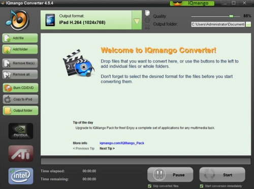 IQmango Converter电脑版下载_IQmango Converter(音视频格式转换工具) v3.4.6 最新版下载 运行截图1