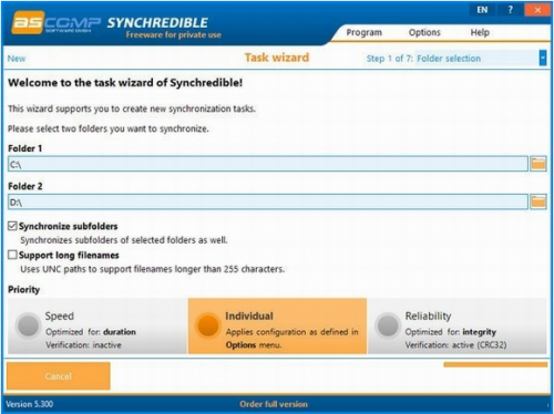 Synchredible破解版下载_Synchredible(数据恢复同步软件) v7.111 绿色版下载 运行截图1