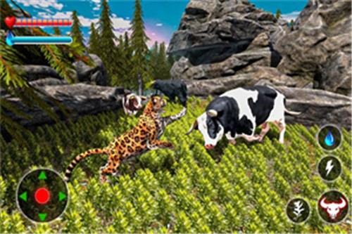 愤怒的公牛攻击捕食者3D游戏下载_愤怒的公牛攻击捕食者3D最新版下载v1.0 安卓版 运行截图1