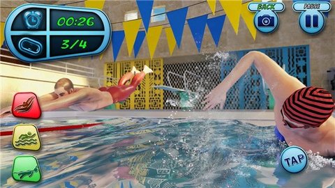 游泳比赛模拟器手机版下载_游泳比赛模拟器最新版下载v1.0.1 安卓版 运行截图1