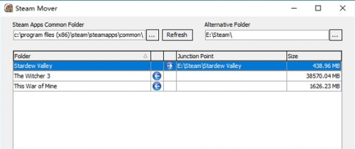 Steam Mover下载_Steam Mover(Steam安装游戏迁移工具)最新版v1.0 运行截图1