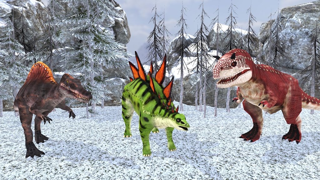 野生恐龙冬季丛林3D游戏下载_野生恐龙冬季丛林3D免费版下载v1.0 安卓版 运行截图1