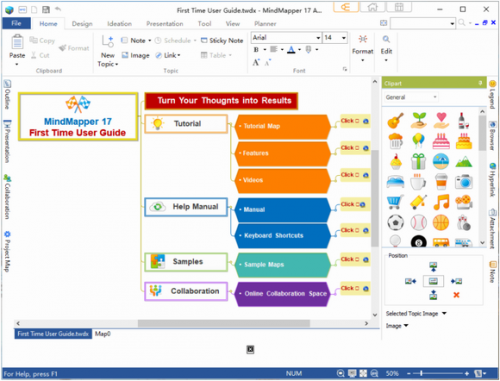 MindMapper中文破解版下载_MindMapper(可视化脑图管理工具) v17.9013A22 中文免费版下载 运行截图1