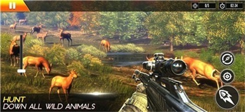 狙击鹿狩猎最新版下载_狙击鹿狩猎游戏手机版下载v1.0 安卓版 运行截图1