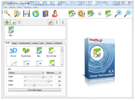 3D包装盒制作软件中文破解版下载_Insofta Cover Commander最新绿色版下载v6.7.0 运行截图2