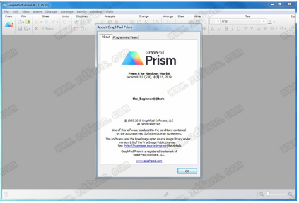 GraphPad Prism 8专业破解版下载（附破解补丁）_GraphPad Prism 8绿色版下载 运行截图1