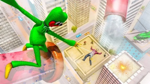 波比绳索英雄3D手游下载_波比绳索英雄3D免费版下载v1.0 安卓版 运行截图3