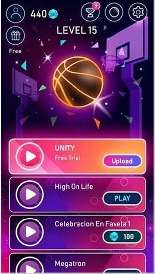 手控篮球手游Dunk n Beat最新完整版下载_手控篮球手游安卓版下载v1.0.0 运行截图1