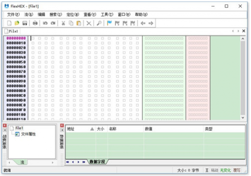 Bin文件编辑器中文破解版下载_FlexHEX最新绿色版下载v2.6 运行截图1
