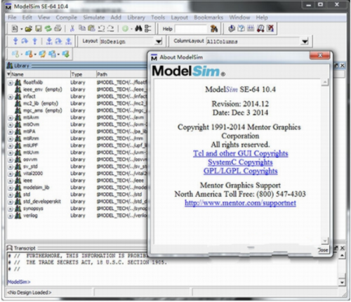 modelsim se破解版下载_modelsim se(HDL语言仿真软件) v2019.4 中文版下载 运行截图1
