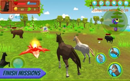 马家族动物模拟器3D游戏免费版下载_马家族动物模拟器3D最新版手机下载v1.052 安卓版 运行截图1