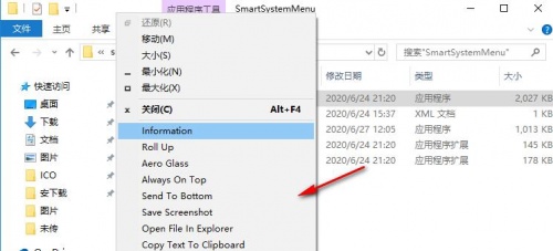 SmartSystemMenu下载_SmartSystemMenu(窗口置顶工具)最新版v2.16.0 运行截图3