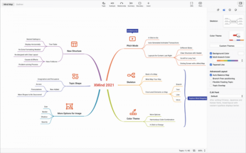 xmind破解版下载_xmind(思维导图) v11.1.2 绿色版下载 运行截图1