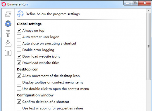 BiniwareRun下载_BiniwareRun(窗口快捷打开)最新版v4.6.0.0 运行截图2
