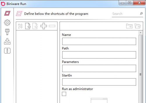 BiniwareRun下载_BiniwareRun(窗口快捷打开)最新版v4.6.0.0 运行截图1