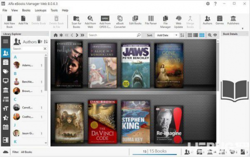 电子书管理工具Alfa eBooks Manager免费绿色版下载_Alfa eBooks Manager中文版下载v8.4.75.1 运行截图1