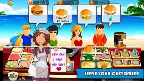 海滩餐厅厨师长游戏下载_海滩餐厅厨师长免费最新版下载v1.0 安卓版 运行截图1