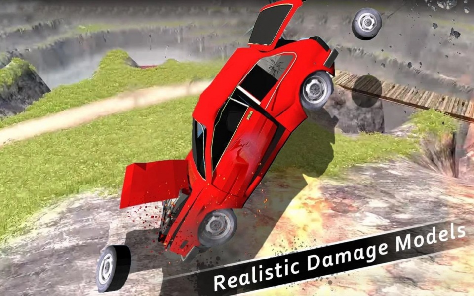 汽车碰撞飞跃峡谷安卓游戏下载_汽车碰撞飞跃峡谷手机版下载v2.1 安卓版 运行截图1