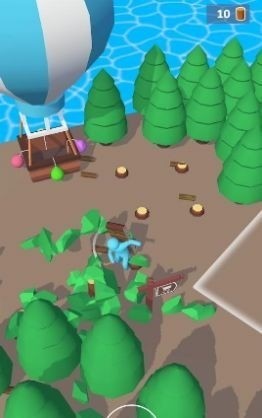 3D砍树造筏游戏下载_3D砍树造筏安卓版原版下载 运行截图1