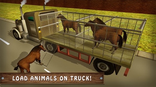 模拟野马动物园运输卡车中文最新版下载_模拟野马动物园运输卡车游戏手机版下载v1.2 安卓版 运行截图1