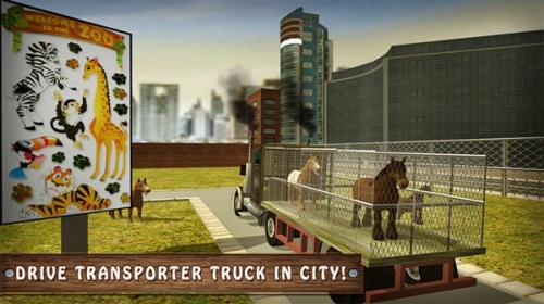 模拟野马动物园运输卡车中文最新版下载_模拟野马动物园运输卡车游戏手机版下载v1.2 安卓版 运行截图2
