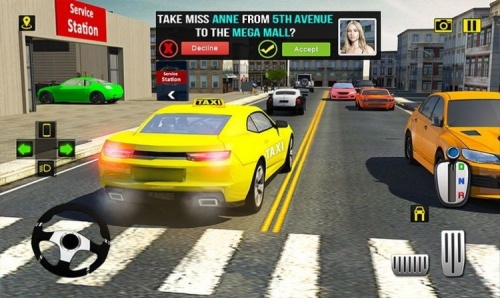 出租车驾驶模拟器2022游戏下载_出租车驾驶模拟器2022最新版 运行截图1