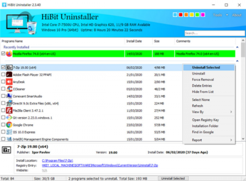 HiBit Uninstaller单文件绿色版下载_HiBit Uninstaller中文便携版下载v2.7.45