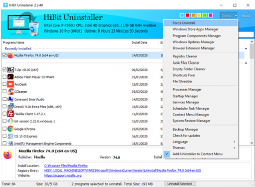 HiBit Uninstaller单文件绿色版下载_HiBit Uninstaller中文便携版下载v2.7.45