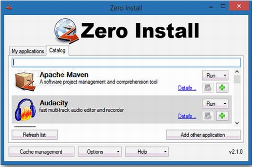 Zero Install官方版下载_Zero Install(软件管理工具) v2.20 最新版下载 运行截图1