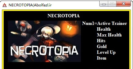 NECROTOPIA六项修改器下载-NECROTOPIA六项修改器电脑版下载v1.0 运行截图1