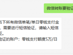 微信转账要验证码是怎么回事_为啥微信转账要验证码[多图]