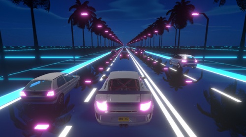 霓虹灯赛车手游戏下载-霓虹灯赛车手Neon Racer下载 运行截图3