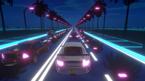 霓虹灯赛车手游戏下载-霓虹灯赛车手Neon Racer下载 运行截图5