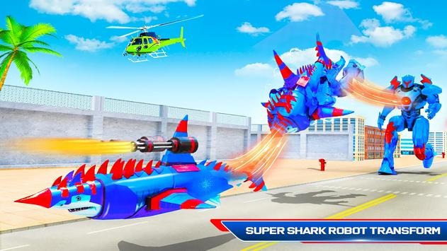 鲨鱼机器人汽车改造游戏下载