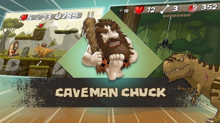 原始人冒险岛游戏下载_原始人冒险岛(CavemanChuck)安卓版游戏下载 运行截图1